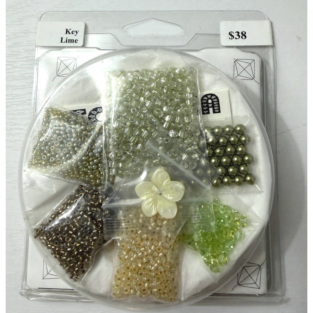 Jewelry Beading Kit The Bead Studio Encrusted Bracelet Key Lime Green